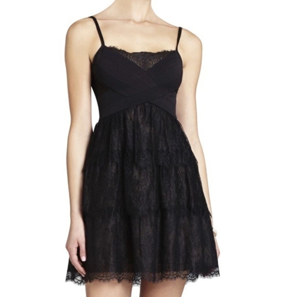 BCBGMaxAzria Cantilly Lace Ballerina Cocktail Dress
